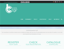 Tablet Screenshot of costablancacup.com